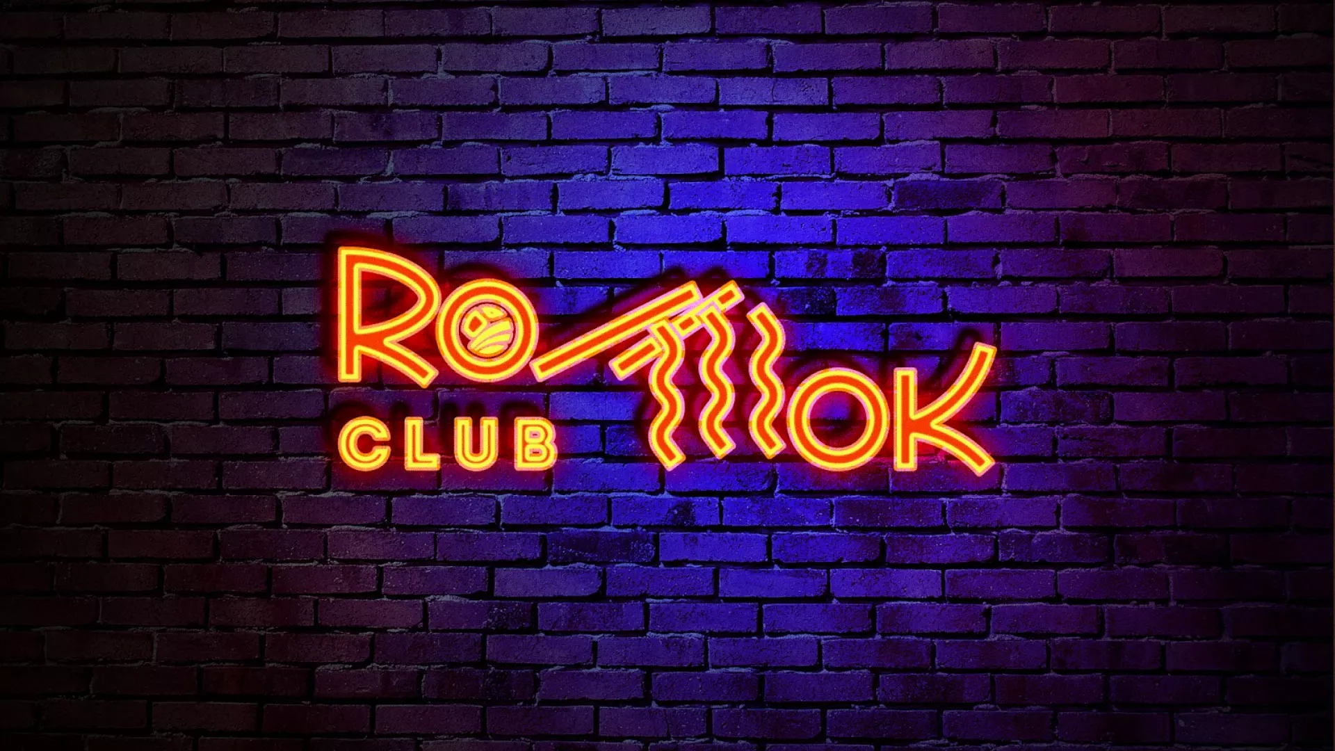 Разработка интерьерной вывески суши-бара «Roll Wok Club» в Магадане