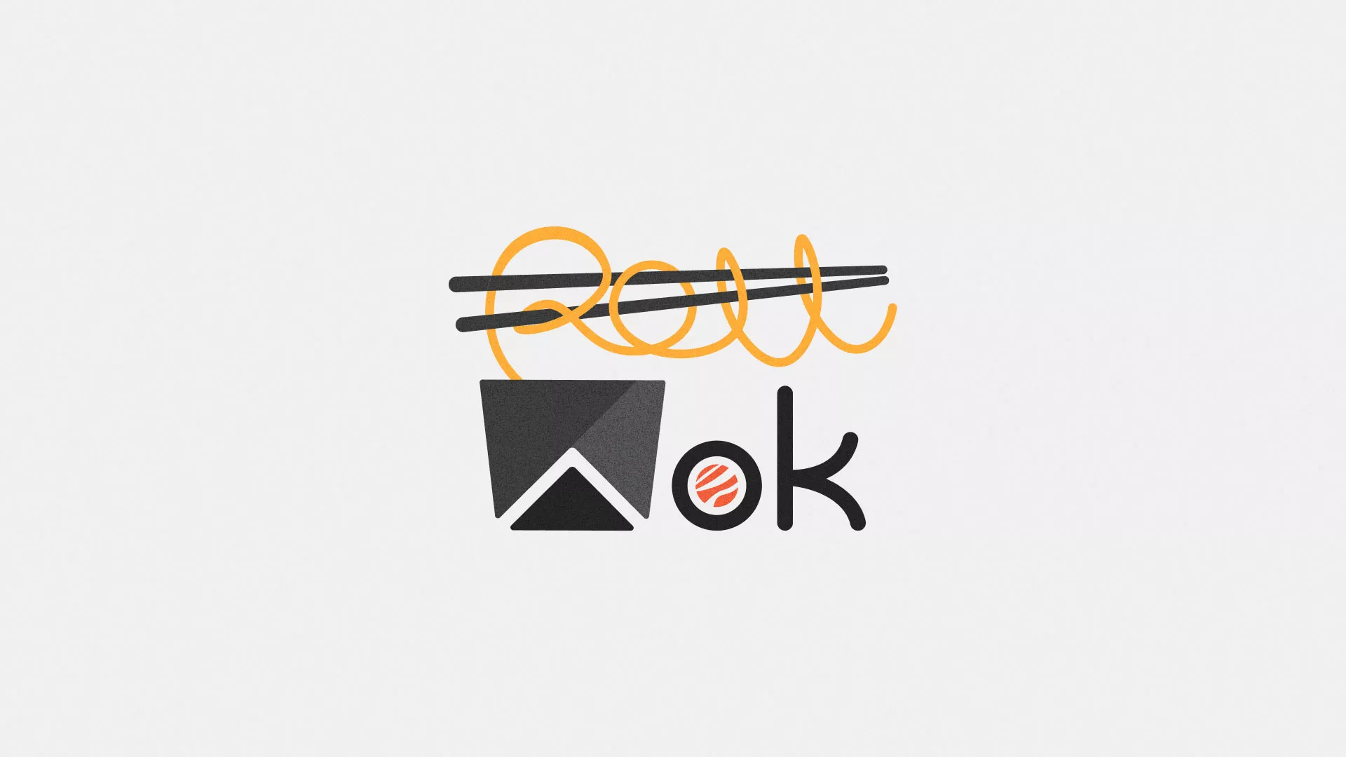 Разработка логотипа в Магадане для суши-бара «Roll Wok Club» Разработка логотипа в Магадане для суши-бара «Roll Wok Club»