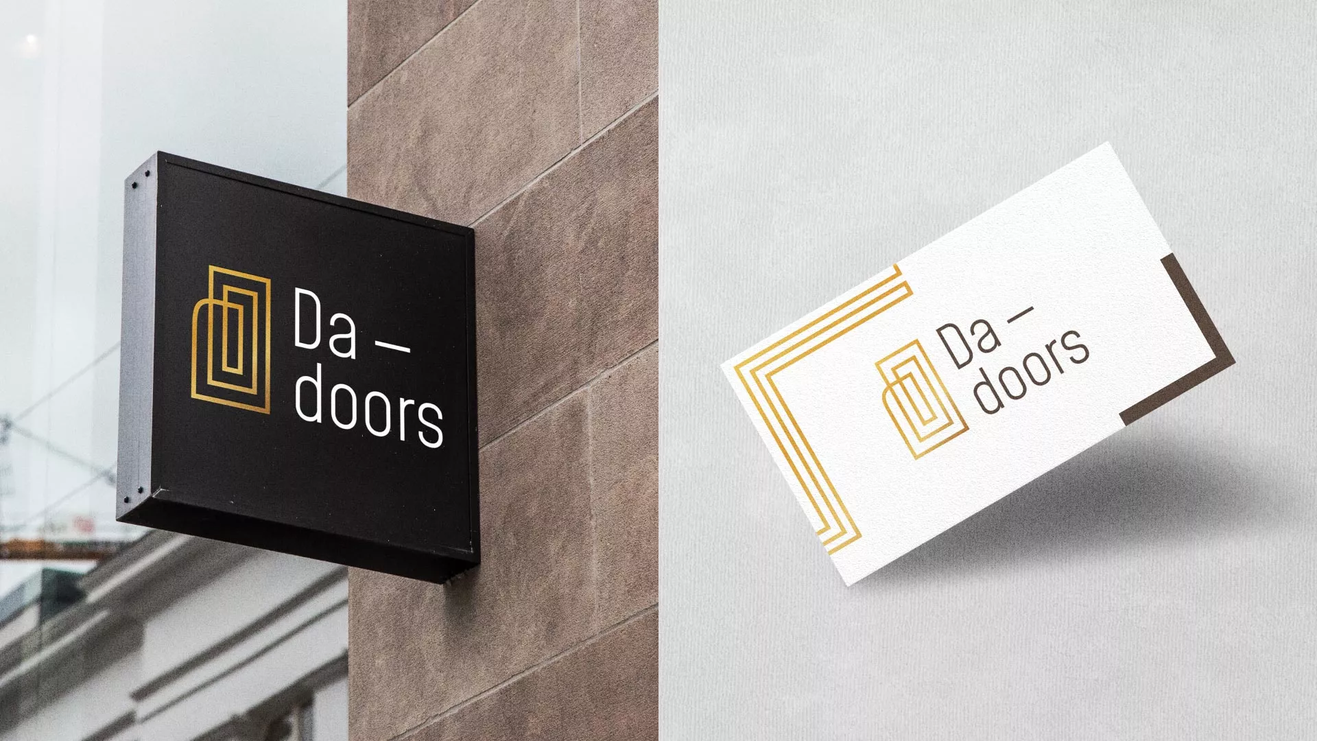 Разработка логотипа для компании «DA-DOORS» в Магадане